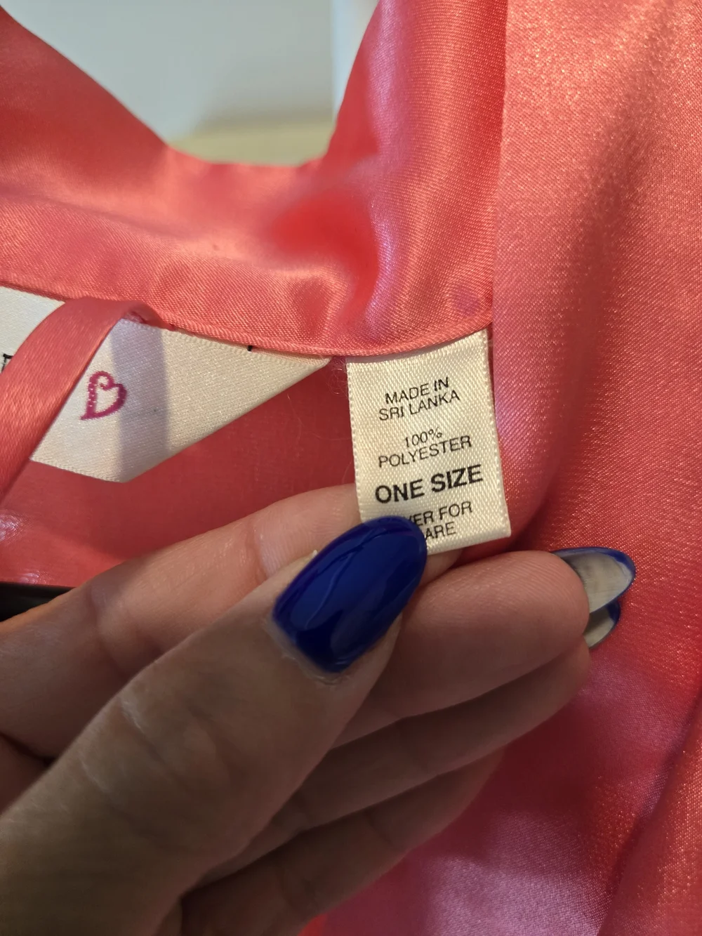 Victoria's Secret Satin Robe in Coral